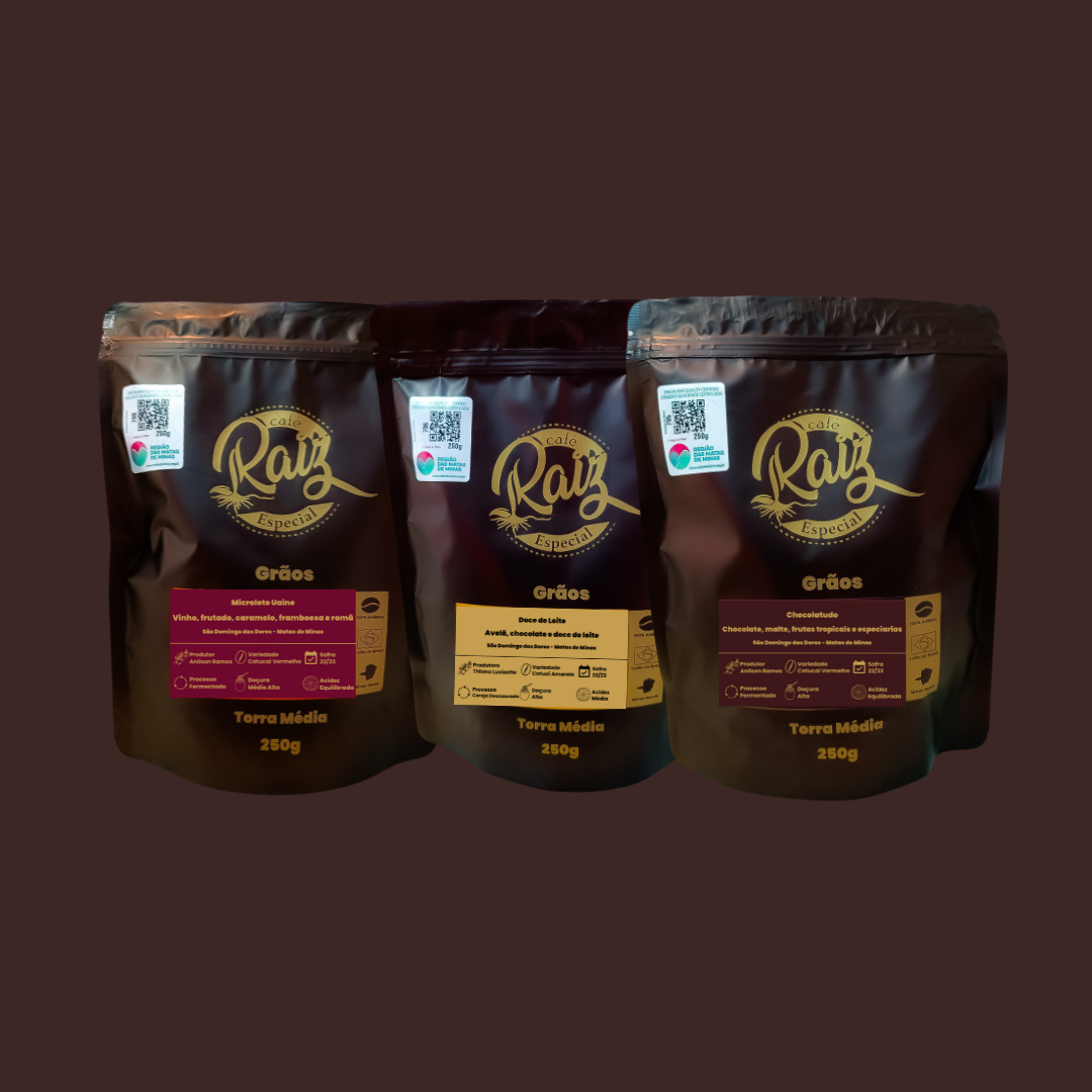 Kit Produtores - Microlote Uaine, Doce de Leite, Chocolatudo