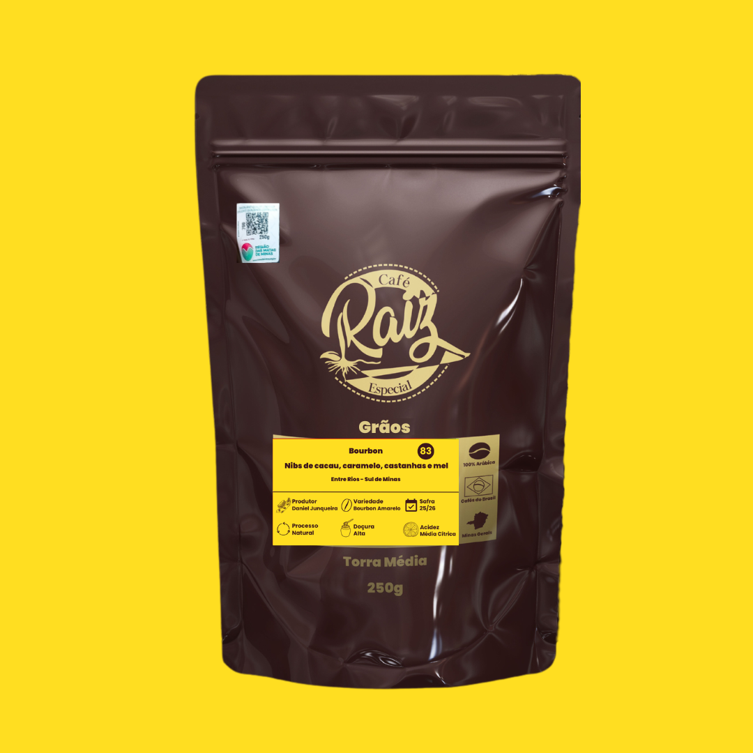 Bourbon - Sensorial:  Nibs de cacau, caramelo, castanhas e mel (Lançamento)