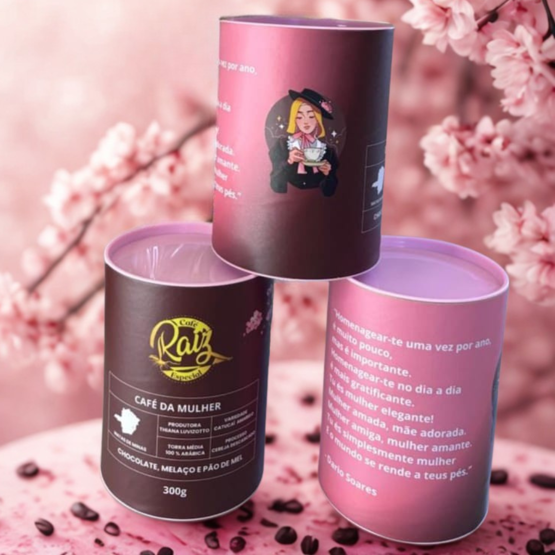 Café da Mulher Lata 300g - Chocolate, melaço e pão de mel (Dia das Mulheres)