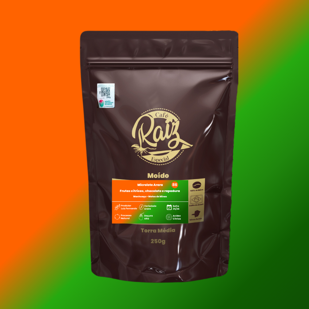 Microlote Arara - Frutas cítricas, chocolate e rapadura (Lançamento)